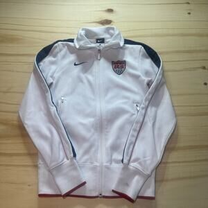 Nike Team USA Soccer Track Jacket Women's Size Small White Full Zip Home